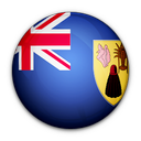 and, caicos, flag, islands, of, turks icon