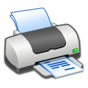 printer, text icon