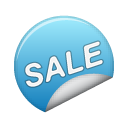 sticker,blue,sale icon