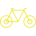 bicycle, cafe, park svg vector icon