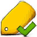 tag,accept icon