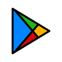 android, game, google, marketplace, play, service, store svg vector icon