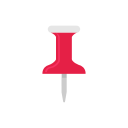 office supply, pin, pin it, tack svg vector icon