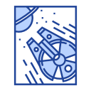 exploration, galaxy, shuttle, spaceship, starship, travel, universe svg vector icon