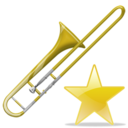 trombone,fav,instrument icon