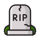 cemetery, dead, death, grave, graveyard, halloween, scary svg vector icon