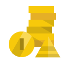 coin,pyramid icon