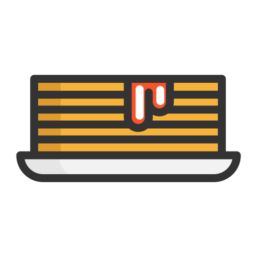 Pancakes svg vector icon