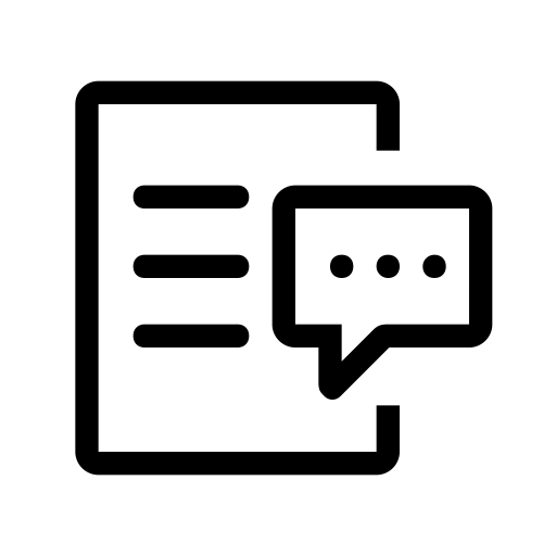 Feedback svg vector icon