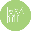 analytics, bar, descending, statistics svg vector icon