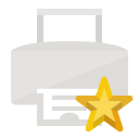 print,star icon