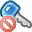 delete, key icon