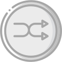 audio, media, media player, music, shuffle, video player svg vector icon