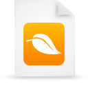 document, file, orange, paper icon