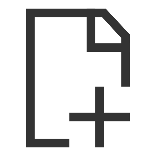 New File svg vector icon