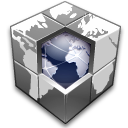 blocks, earth, hosting, network, world icon