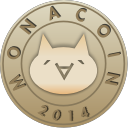 blockchain, monacoin svg vector icon