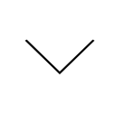 arrow, down svg vector icon