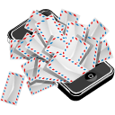 apple,iphone,mail,mobile phone,cell phone,envelop,message,email,letter,smartphone icon