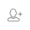 add, follow, following, twitter svg vector icon