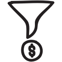 business, control, filter, finance, funnel, options, setting svg vector icon