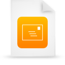 document, file, orange, paper icon