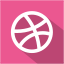 social,media,flat,shadow,set,dribbble icon