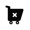 delete, shop, shopping, shopping cart icon