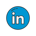 linkedin, linkedin button, linkedin logo, social media svg vector icon