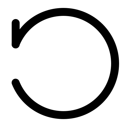 Rotate Left B svg vector icon