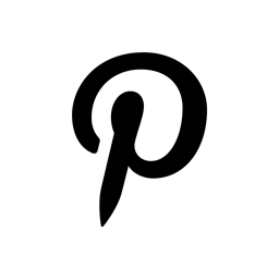 pinterest,black icon