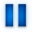 blue, pause icon