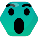emoji, emot, face, reactions, wow svg vector icon