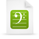 document, file, green, paper icon