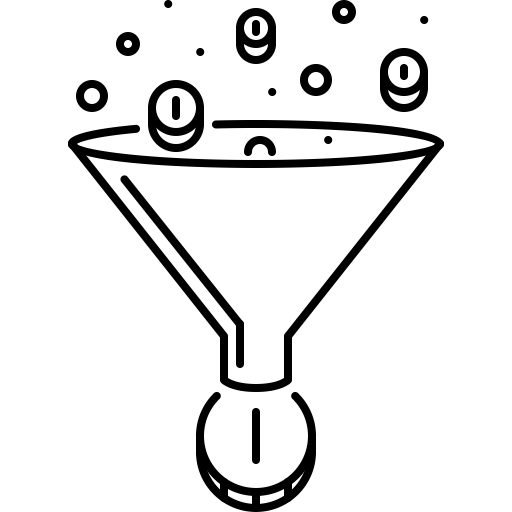 Funnel, Conversion Rate svg vector icon