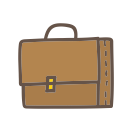 bag, object, school, student, study, suitcase svg vector icon