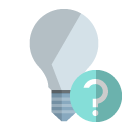 ligthbulb,off,help icon