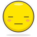 expressionless, face svg vector icon