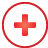 add, basic, button, red icon