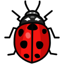 bug, ladybird, ladybug, virus svg vector icon