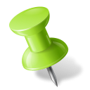chartreuse, left, mapmarker, pushpin icon