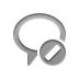 speech,balloon,cancel icon