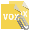 file,format,vox,attachment icon