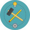 build, idea, pencil, service svg vector icon