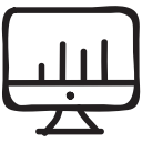 business, chart, graph, linegraph, online, pie, report svg vector icon