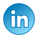 circle, gradient, gradient , , linkedin, social media svg vector icon