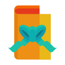 box, card, christmas, greeting, receive, ribbon, send svg vector icon