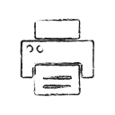 contact, fax, hardwar, pinter, print svg vector icon