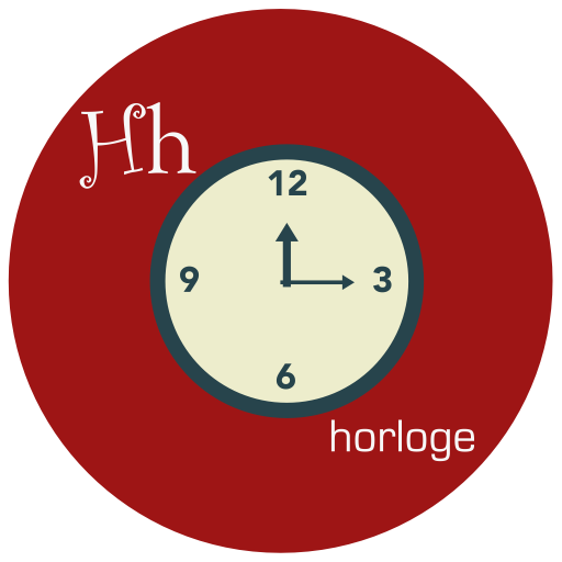 Horloge svg vector icon