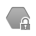 polygon,lock,open icon